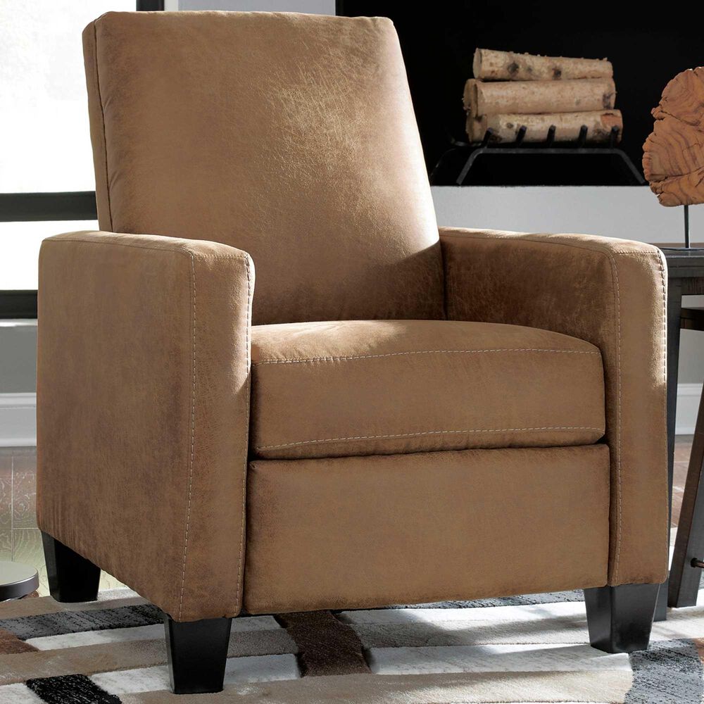 Signature Design by Ashley Dattner Low Leg Recliner in Caramel, , large