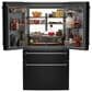 Cafe 23.2 Cu. Ft. Smart Counter-Depth 4-Door French-Door Refrigerator With Dual-Dispense AutoFill Pitcher in Matte Black, , large