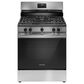 Frigidaire 3 Piece Kitchen Package with 25.6 Cu. Ft. Standard Depth Side-by-Side Refrigerator, 30" Freestanding Gas Range with Quick Boil Burner, 24" Built-In Dishwasher with MaxDry in Stainless Steel, , large