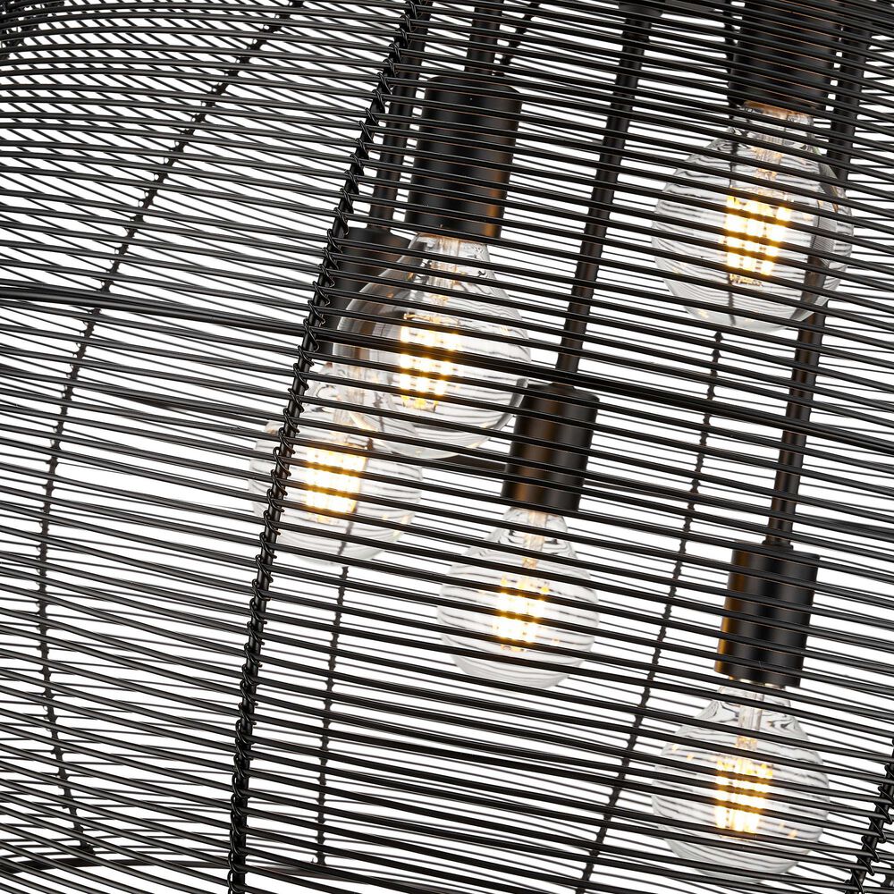 Golden Lighting Calypso 5-Light Pendant in Matte Black, , large