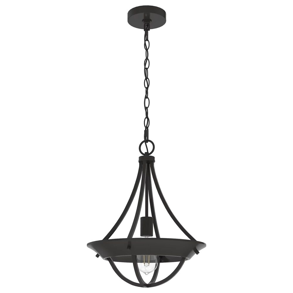 Hunter Perch Point 1-Light Pendant in Noble Bronze, , large