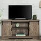 Walker Edison 58" Sliding Barn Door TV Stand in Grey Wash, , large