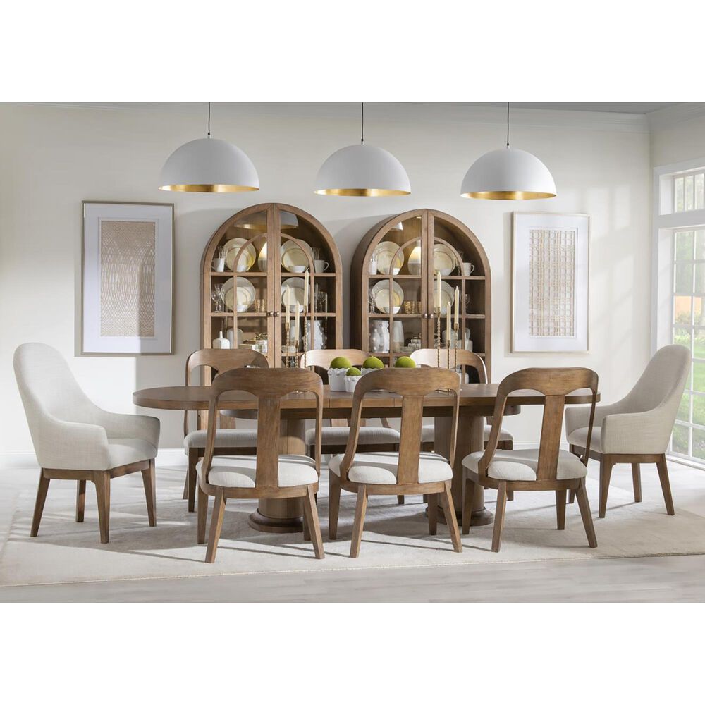 St Claire Home Harmony 7-Piece Oval Dining Set in Ovation Tweed, , large