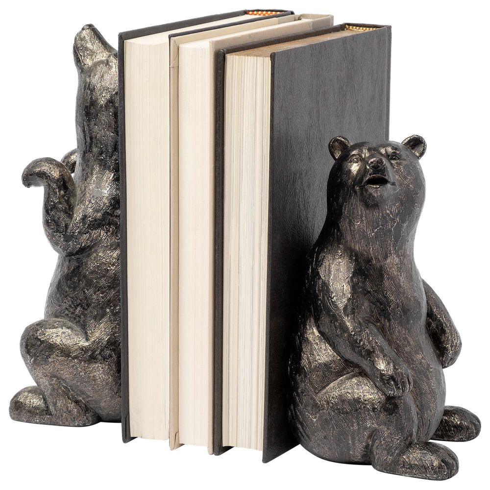 Mercana Sleuth Sleuth Grizzly Bear Bookend (Set of 2), , large