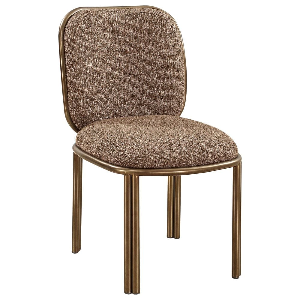 Urban Home Mataranka Side Chair in Brushed Golden Stainless Steel, , large
