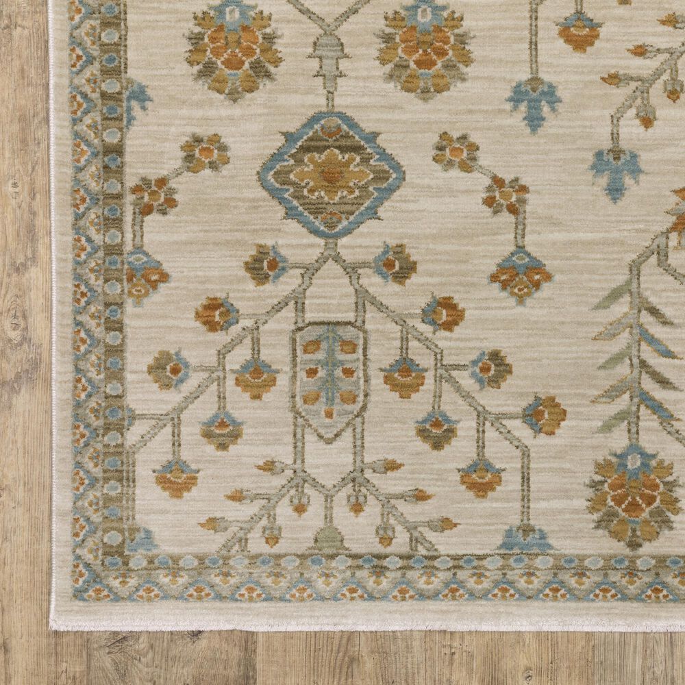 Oriental Weavers Maeve Beige and Rust 7&#39;10&quot; x 10&#39;10&quot; Area Rug, , large