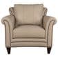 Bradington-Young Richardson Leather Accent Chair in Cream, , large