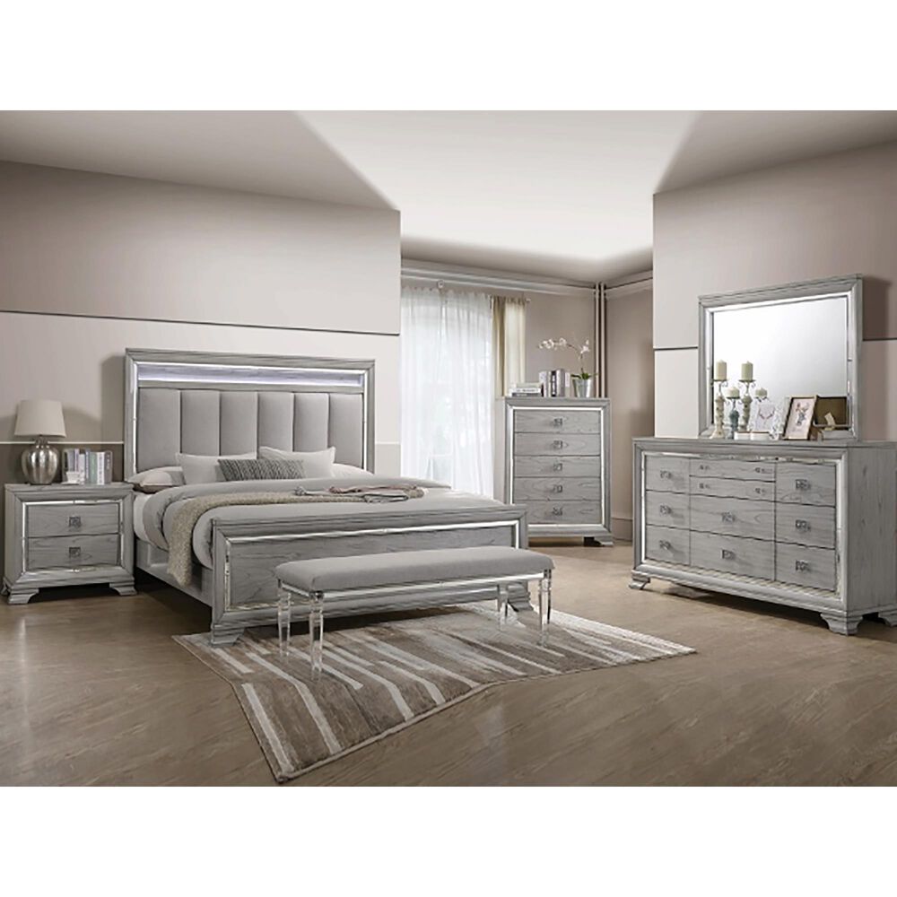 Claremont Vail Queen Bed in Gray, , large