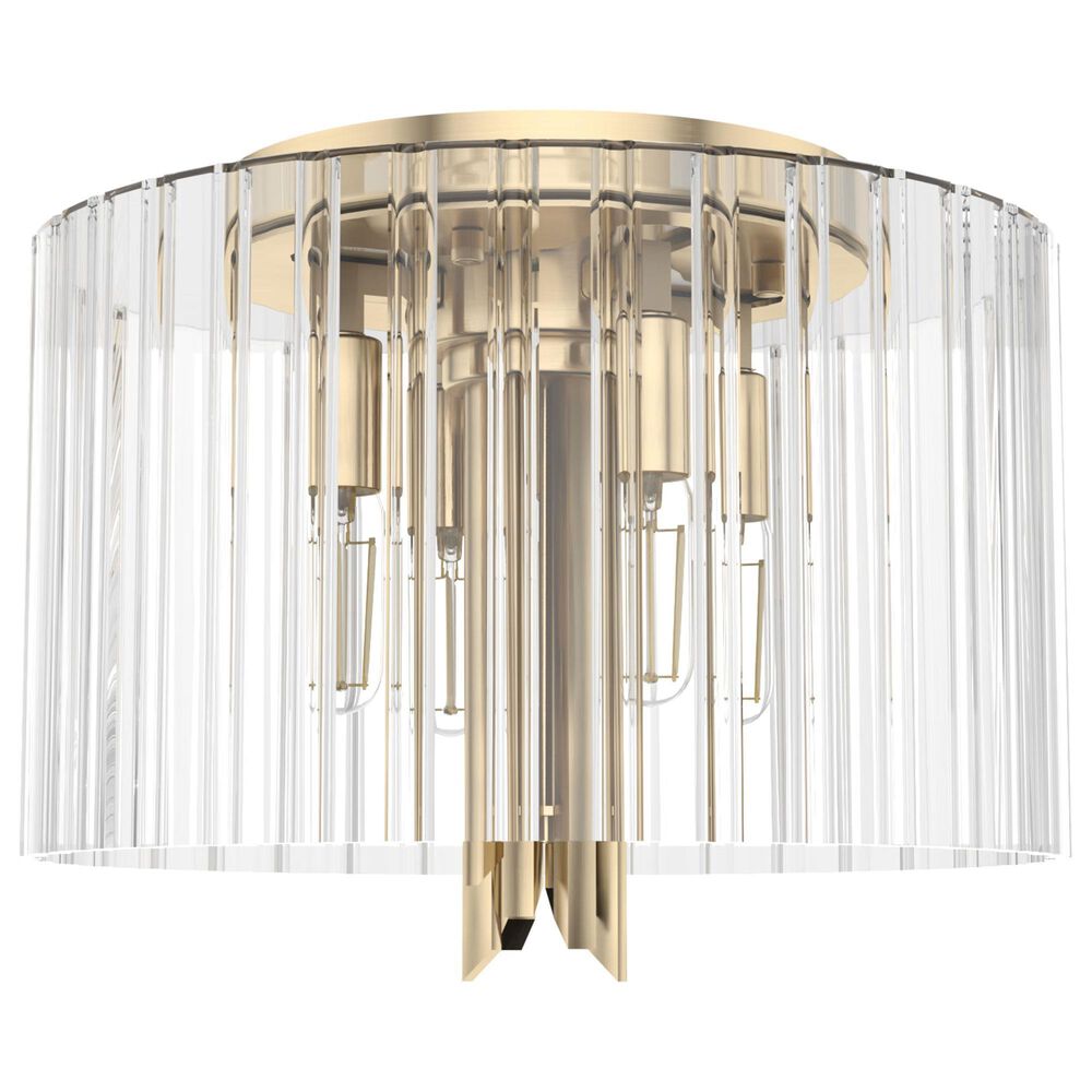 Hunter Gatz 4-Light Flush Mount in Alturas Gold, , large