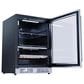 Elica 4.8 Cu. Ft. Glass Door Beverage Center with Door Alarms in Stainless Steel, , large