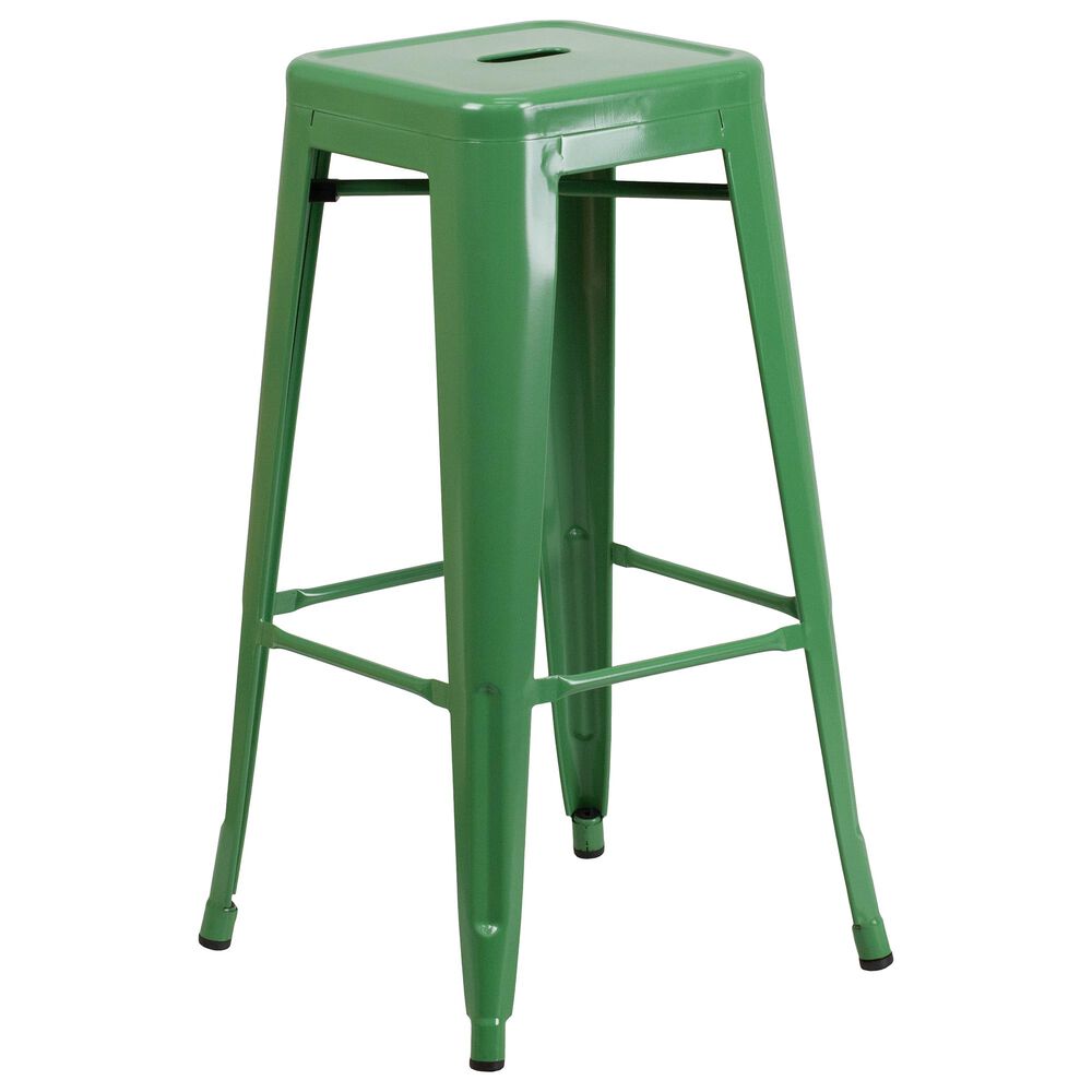 Flash Furniture 30" Barstool in Green, , large
