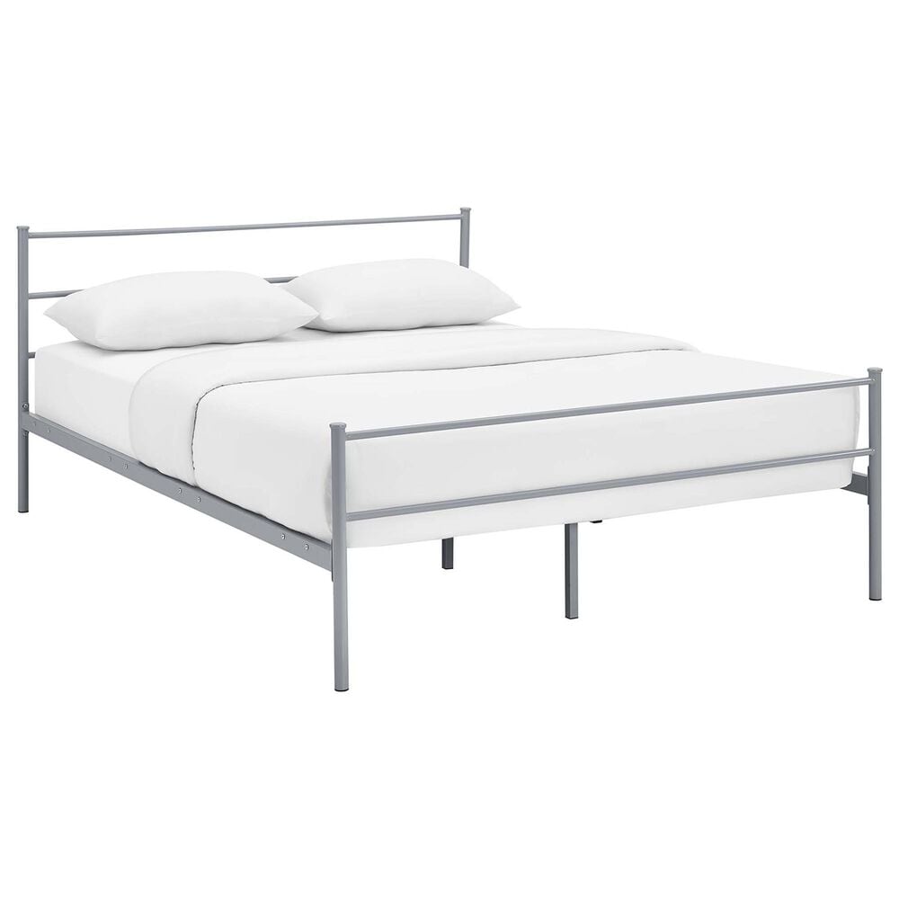 Modway Alina Full Platform Bed Frame in Gray, , large
