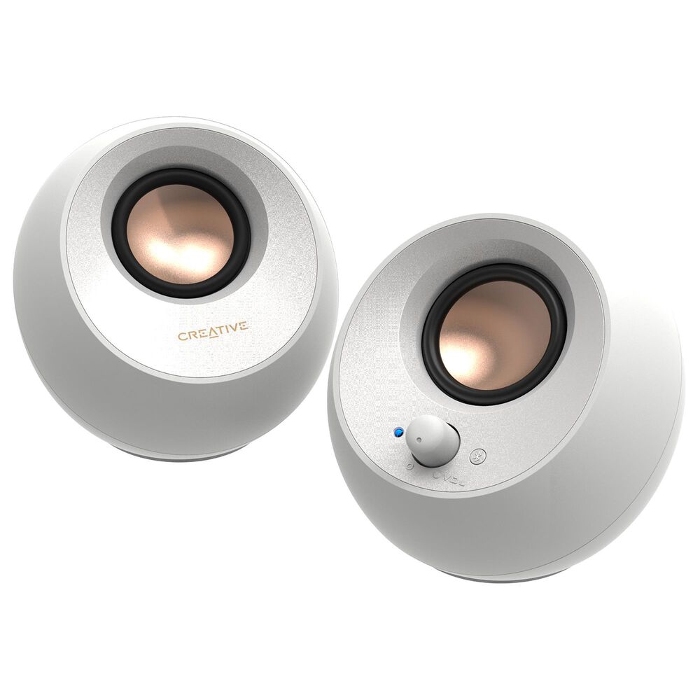 Creative Labs Pebble V3  2.0 USB-C Speaker with Bluetooth in White, , large
