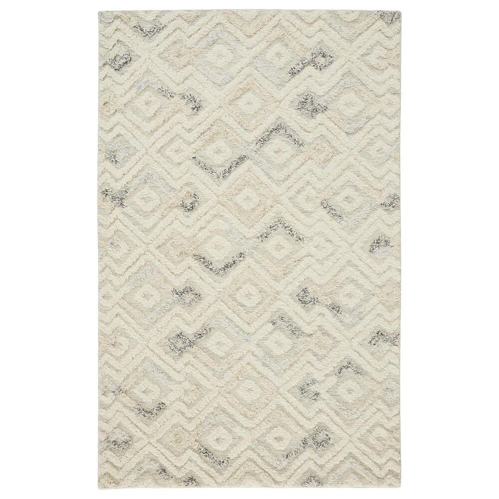 Feizy Anica 2" x 3" Ivory and Blue Area Rug, , large