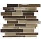 Dal-Tile Crystal Shores Copper Coast 11.75" x 13.875" Polished Mosaic Sheet, , large