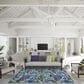 Dalyn Rug Company Seabreeze Abstract 8" x 10" Indigo Area Rug, , large