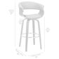 Blue River Julyssa 26" Swivel Counter Stool in Cream, , large