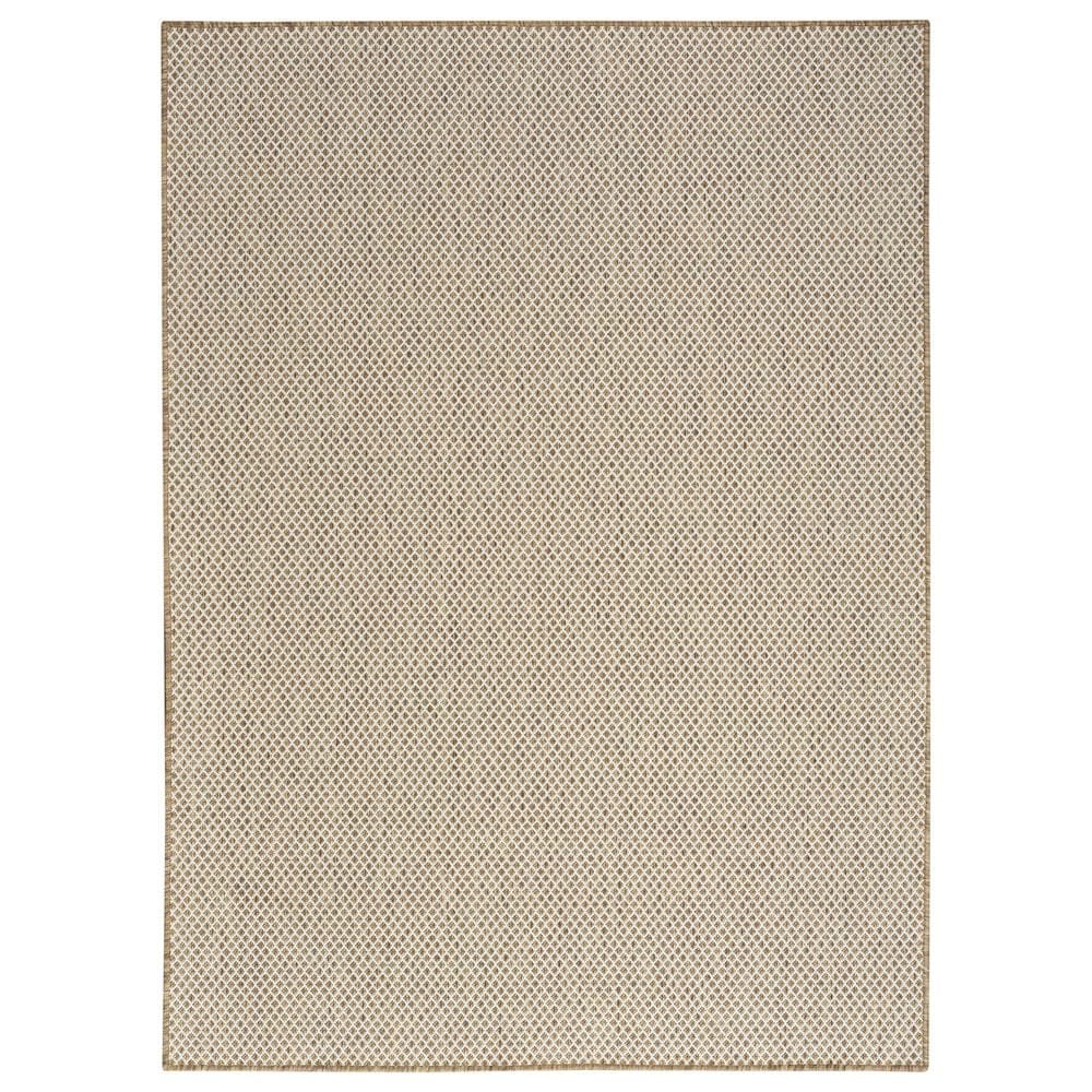 Nourison Courtyard Jute and Ivory 6" x 9" Indoor/Outdoor Area Rug, , large