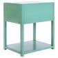 Safavieh Yudi 1 Drawer Nightstand in Turquoise, , large