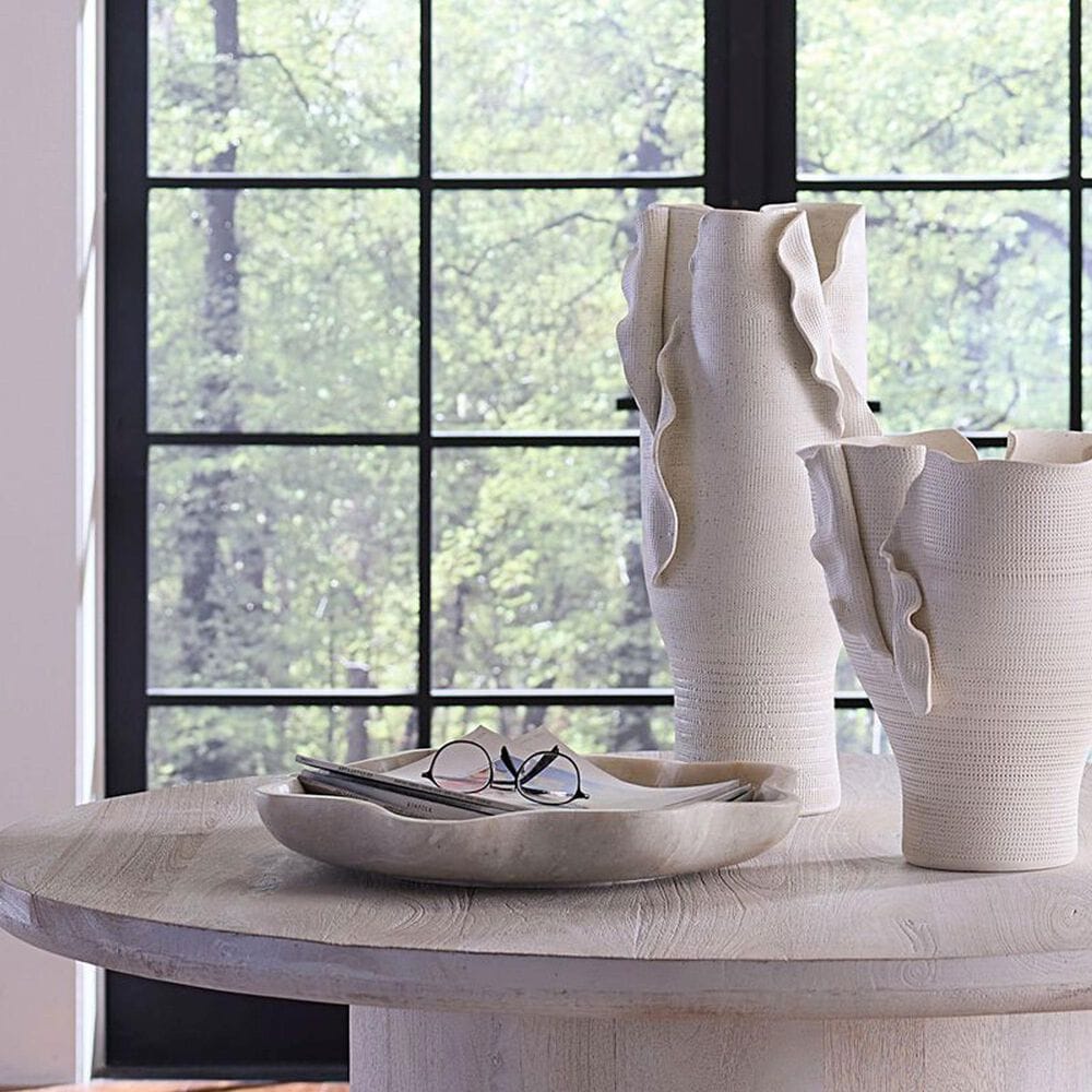 Jamie Young Dallin Marble Decorative Bowl in White, , large