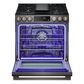 LG 5.8 Cu. Ft. Slide-in Gas Range in PrintProof Black Stainless Steel, , large