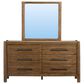 Riverside Furniture Henderson 4 Piece King Platform Panel Bedroom Set in Toasted Pecan, , large