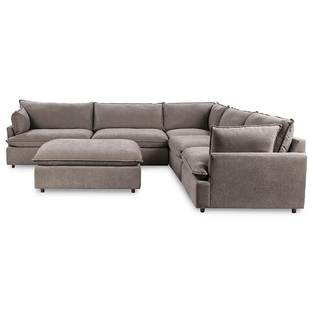 Classic Home Caplan 6-Piece Sectional in Elite Charcoal, , large