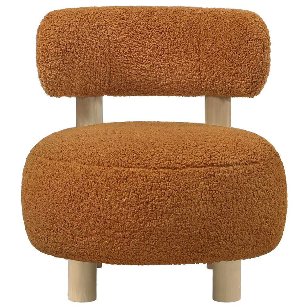 Coaster Zonie Barrel Back Accent Chair in Orange, , large