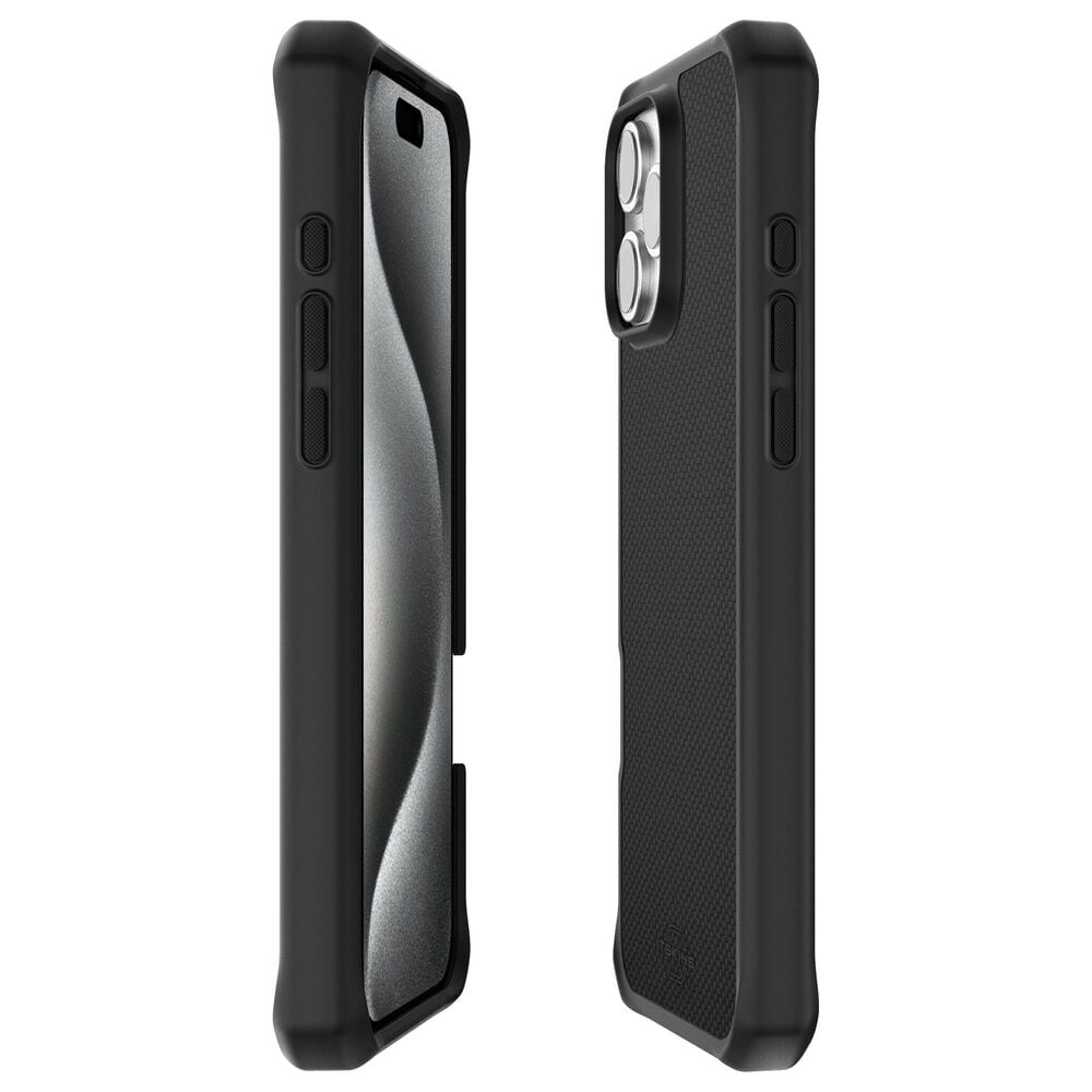 ITSkins Ballistic R Nylon MagSafe Case for Apple iPhone 16 Pro in Black, , large