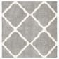 Safavieh Parma Shag PMA521G 6"7" Square Grey and Cream Area Rug, , large