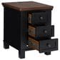 Ashley Wildenauer Chair Side End Table in Warm Satin Black and Brown, , large