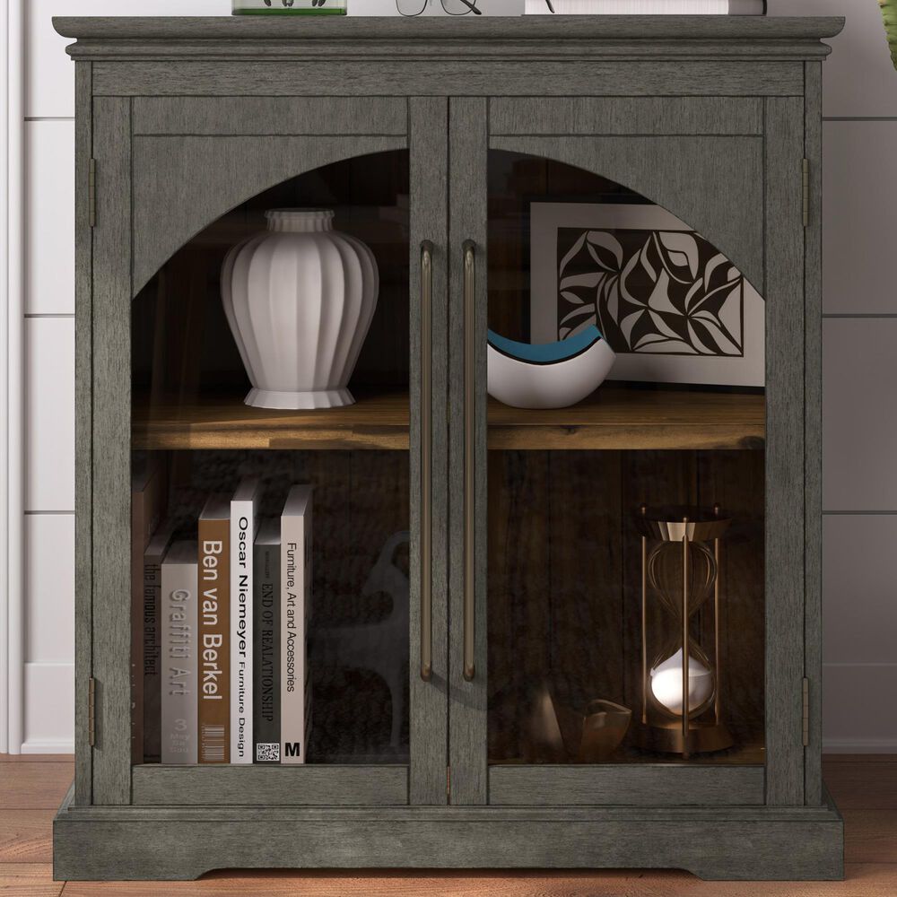 Waltham Archdale 2-Door Accent Cabinet in Grey, , large