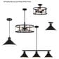 Vaxcel Akron 3-Light Semi Flush Mount in Oil Rubbed Bronze, , large