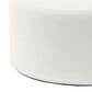 Jaxx Candler Boucle Fabric Ottoman in White, , large