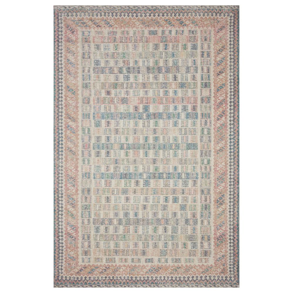 ED Ellen DeGeneres Crafted by Loloi Alameda ALA-05 3"6" x 5"6" Blush and Lagoon Area Rug, , large