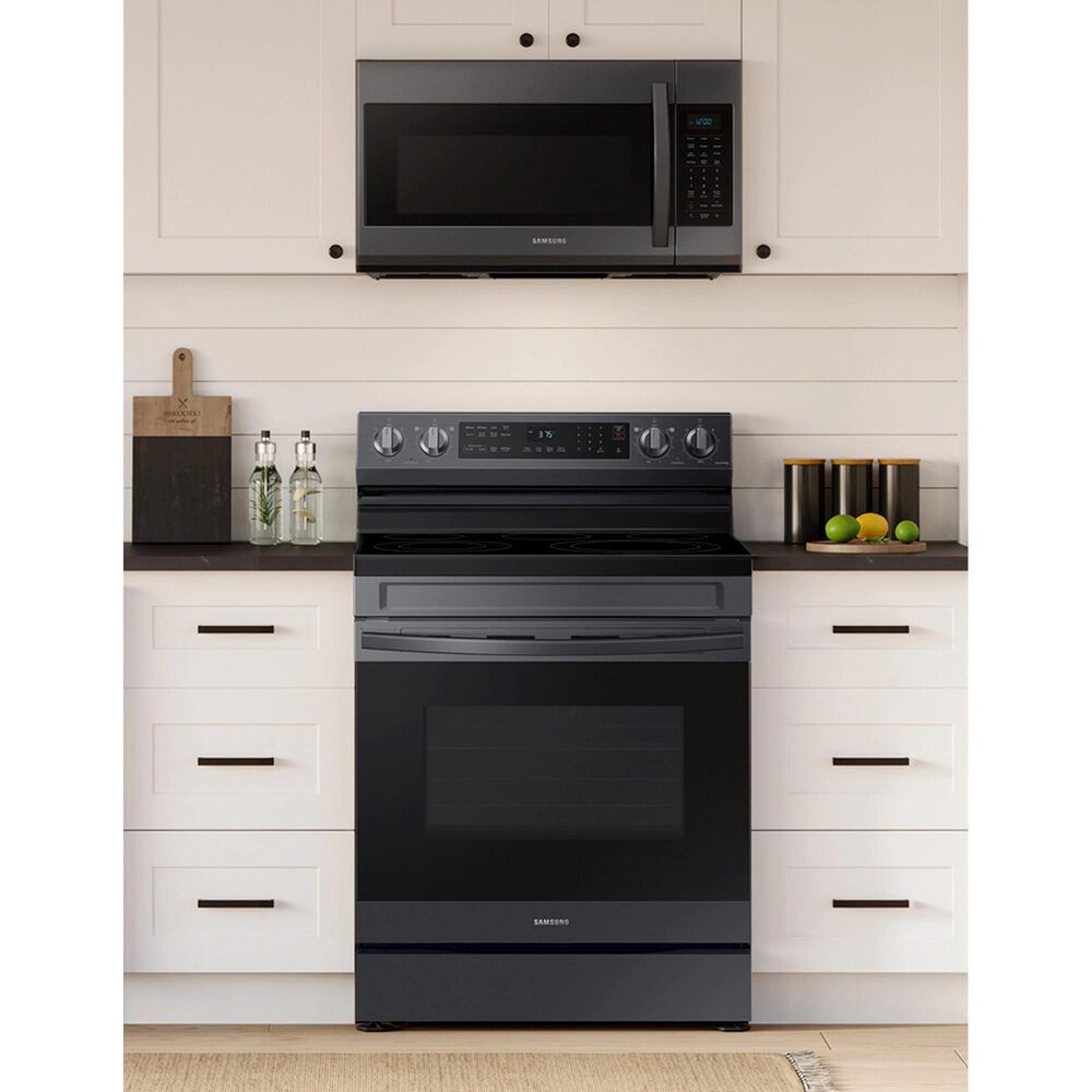Samsung 6.3 Cu. Ft. Freestanding Electric Range with No-Preheat Air Fry in Black Stainless Steel, , large