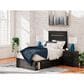 Ashley Hollivern Twin Panel Bed with Storage in Dark Gray, , large