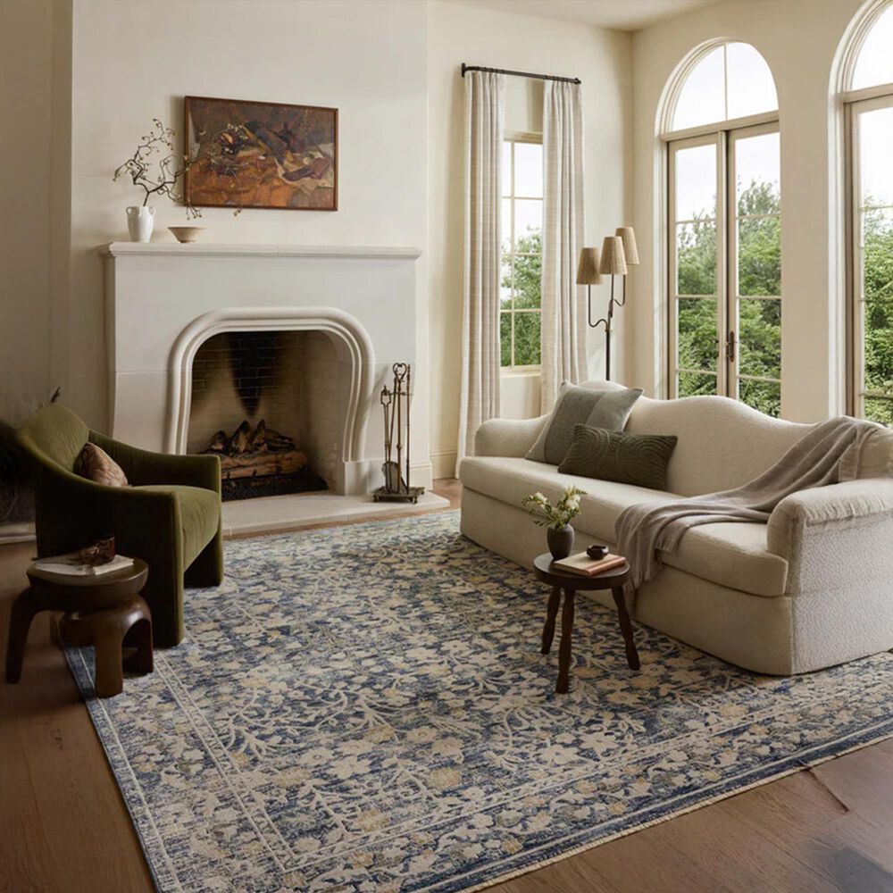 Loloi Clarisse Blue and Beige 2&#39;6&quot; x 10&#39;2&quot; Runner, , large