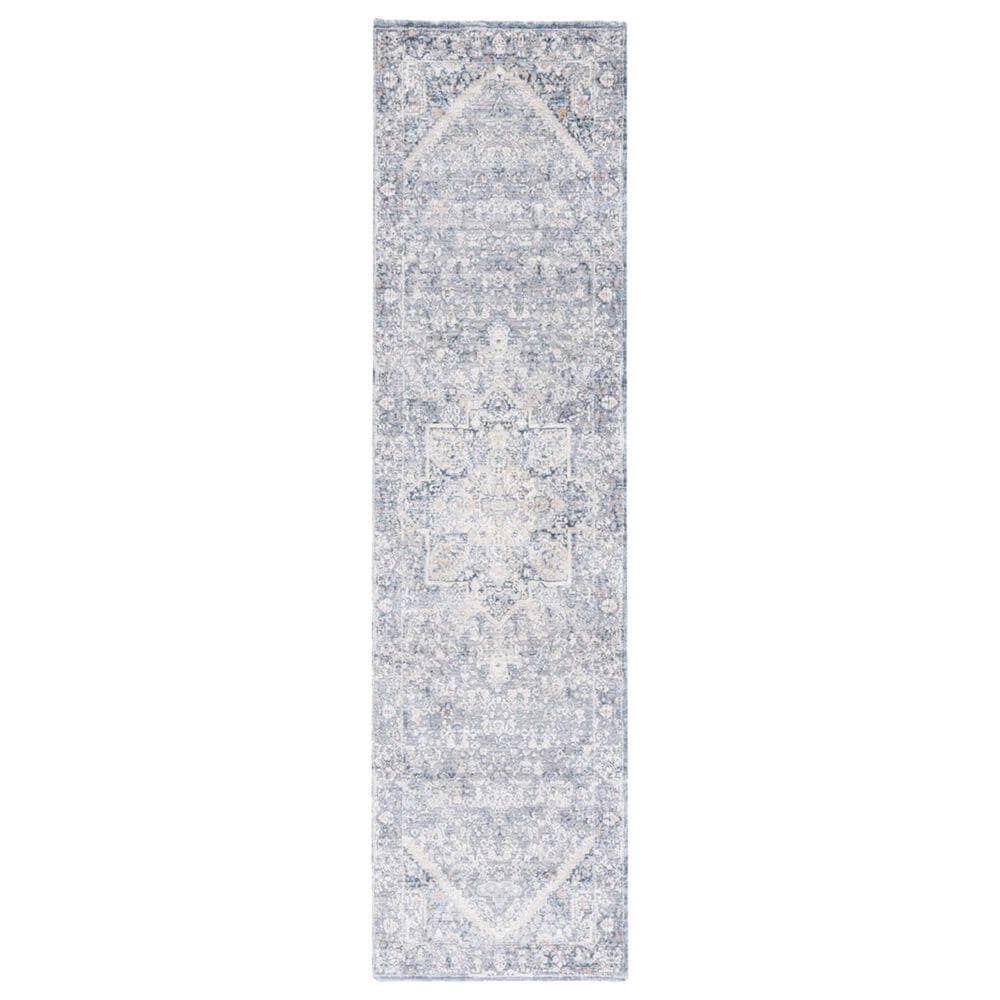 Safavieh Martha Stewart Cosmopolitan Grove 2"2" x 8" Cream and Blue Runner, , large