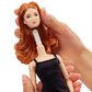 Barbie Barbie Basics 04 Doll with Red Curly Hair, Black Dress and Platform Heels, , large
