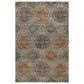 Dalyn Rug Company Silk Road Mocha, Ivory, Copper, Teal, Olive and Gold 10" x 14" Area Rug, , large