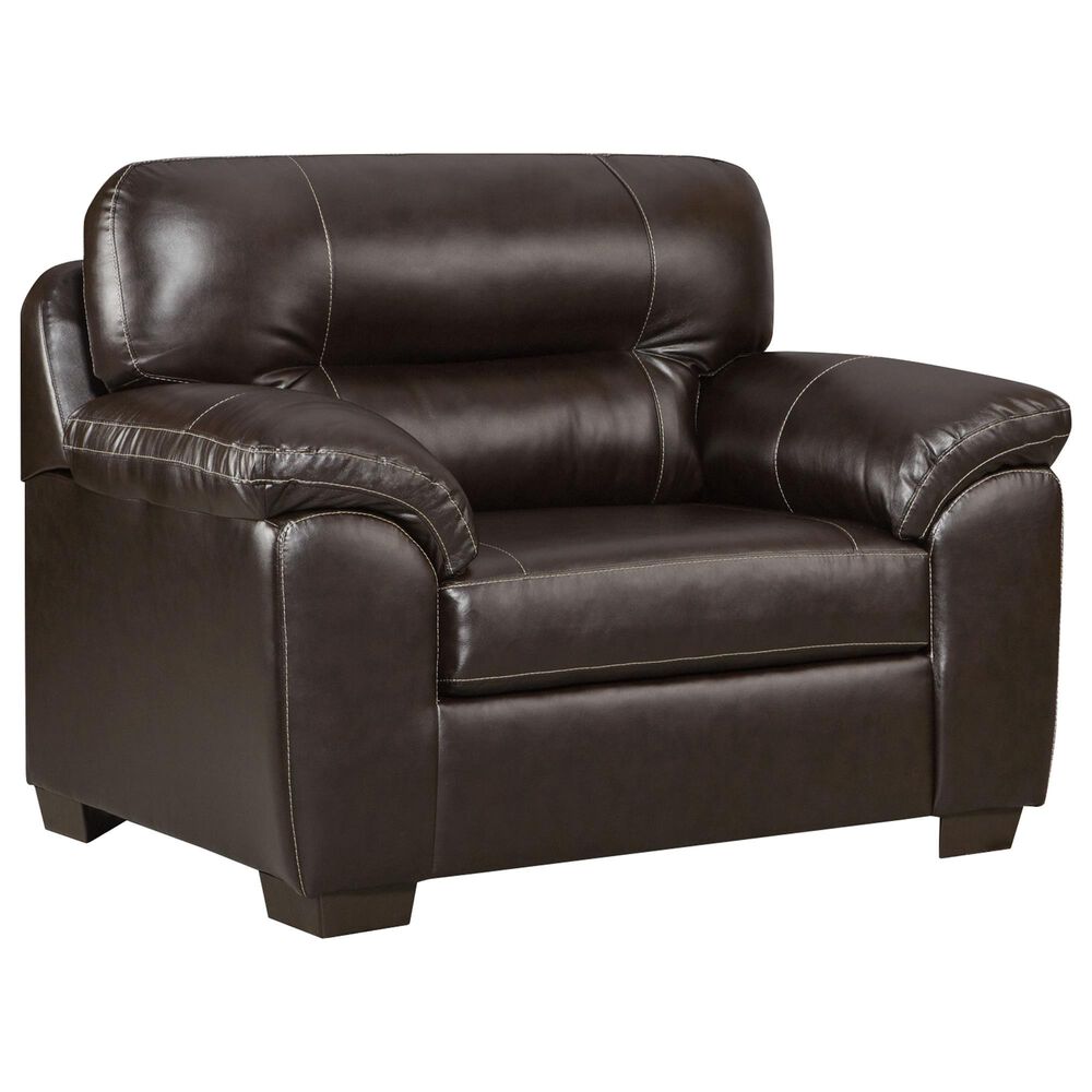Arapahoe Home Austin Chair and a Half with Ottoman in Chocolate, , large