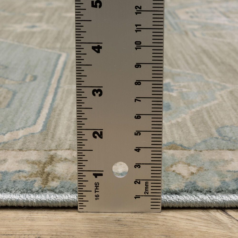 Oriental Weavers Maeve MAE12 Grey and Blue 2'3" x 7'6" Runner, , large