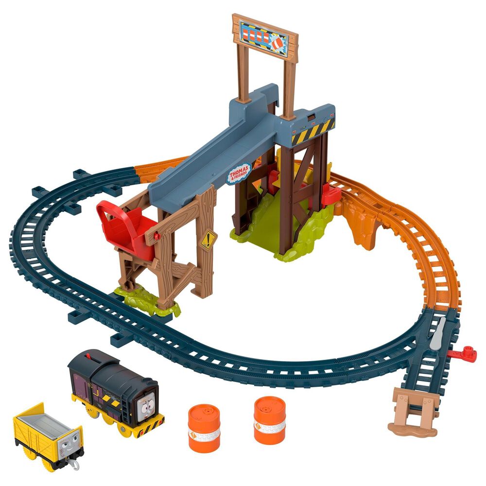 Fisher Price Construction Track Train Toy Set in Mutilcolor, , large