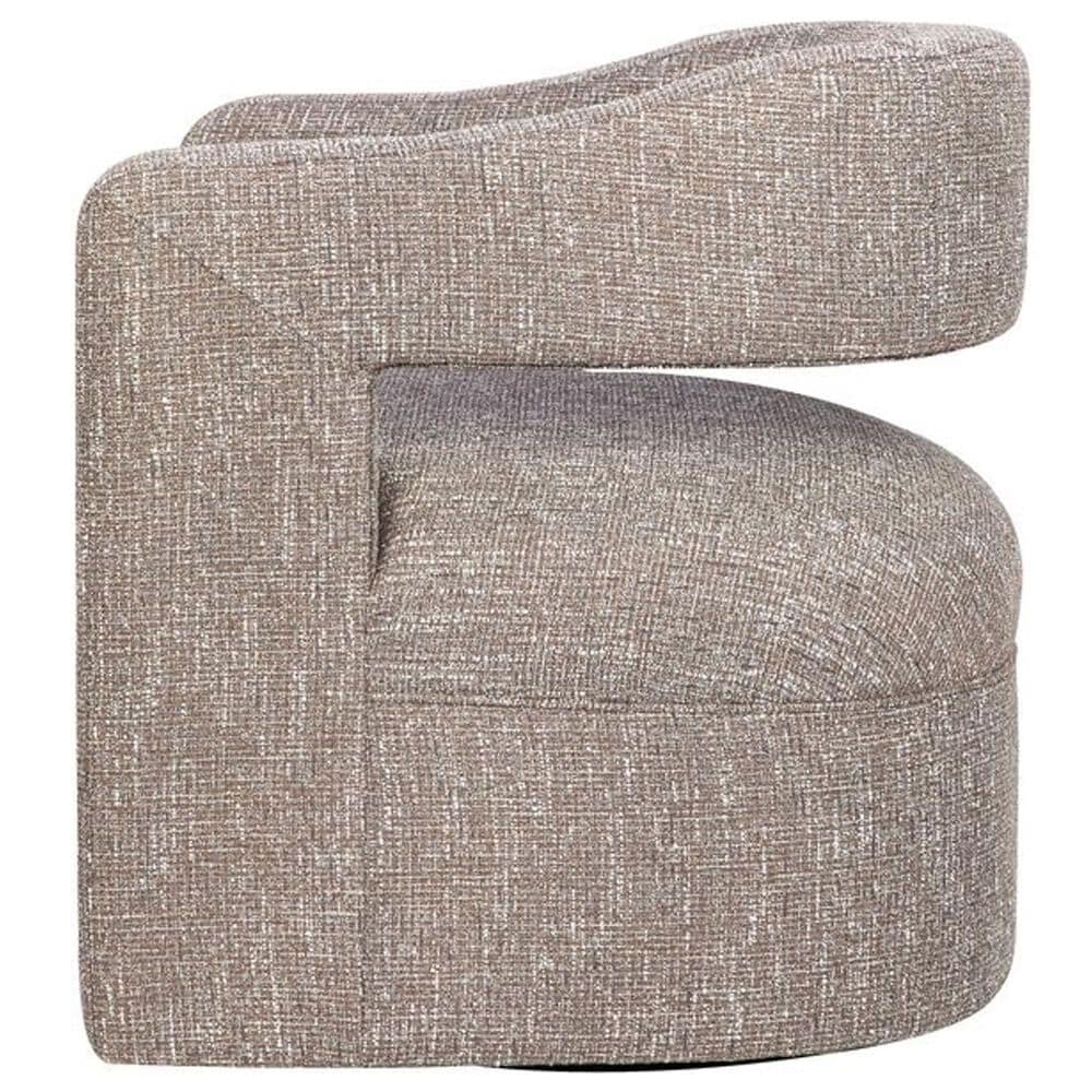 Waltham Lexy Swivel Accent Chair in Chocolate, , large