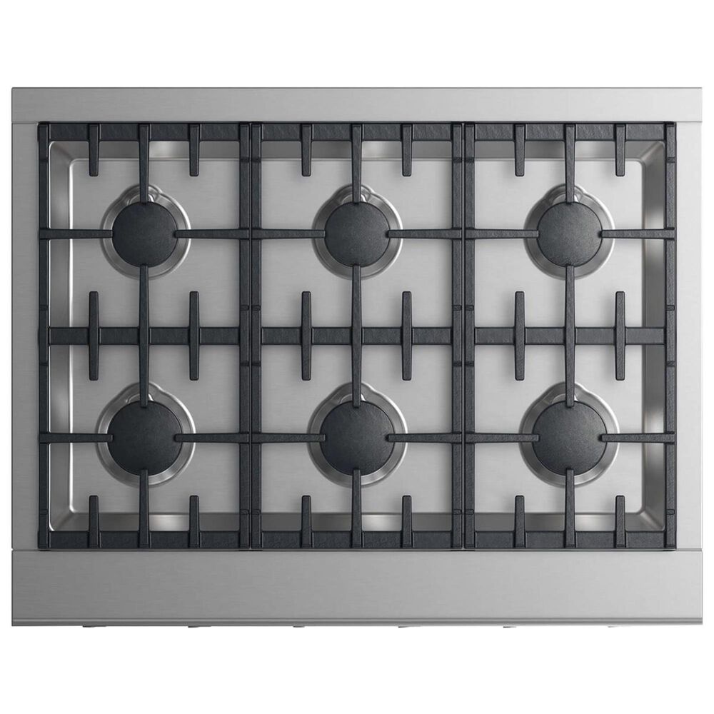 Fisher and Paykel 36" Liquid Propane Cooktop with 6-Burner in Stainless Steel, , large
