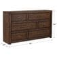 Riva Ridge Modern Loft 6-Drawer Dresser Only in Brownstone, , large