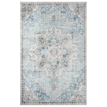 Momeni Afshar 2" x 3" Light Blue Area Rug, , large