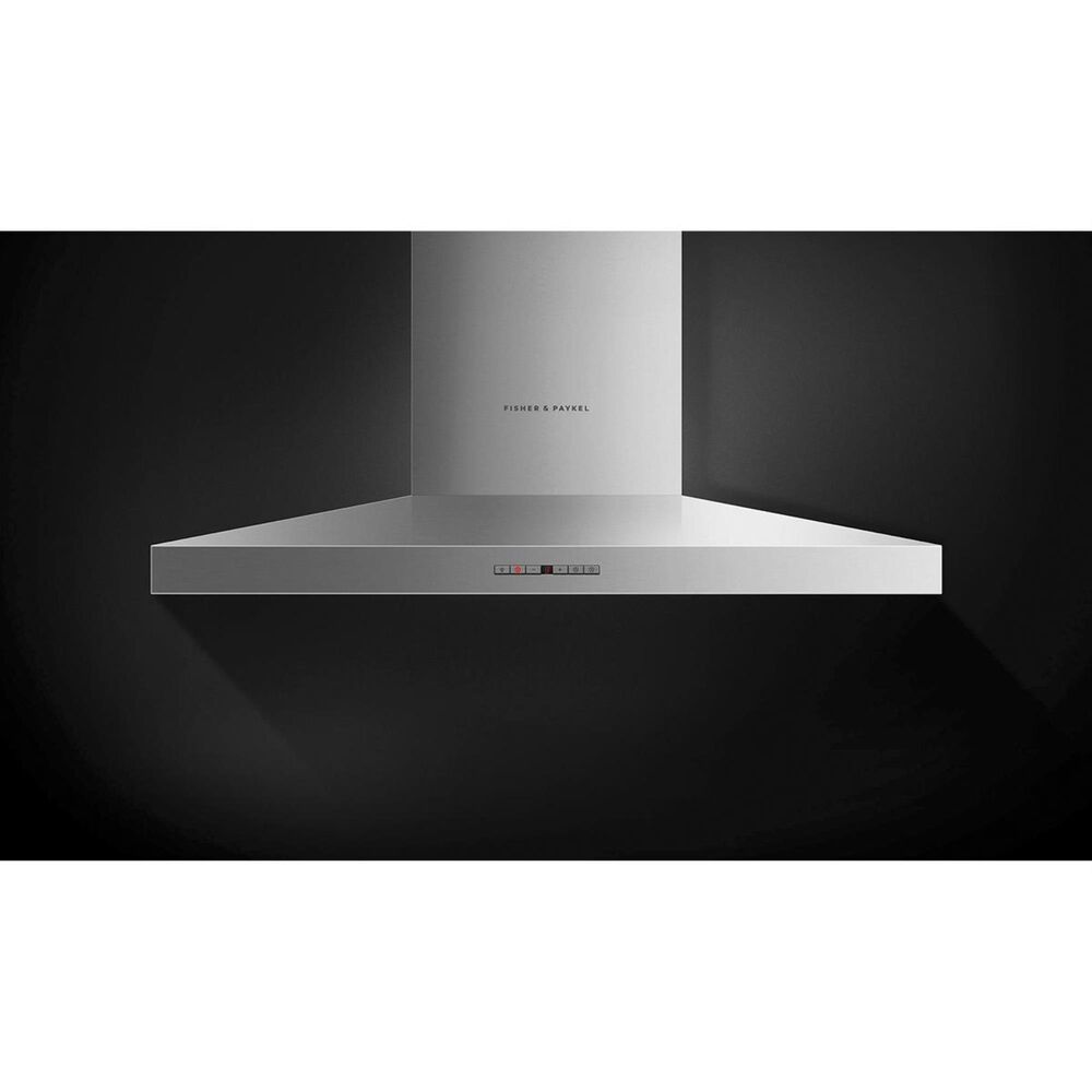 Fisher and Paykel 36" Wall Chimney Pyramid Vent Hood in Stainless Steel Nebraska Furniture Mart