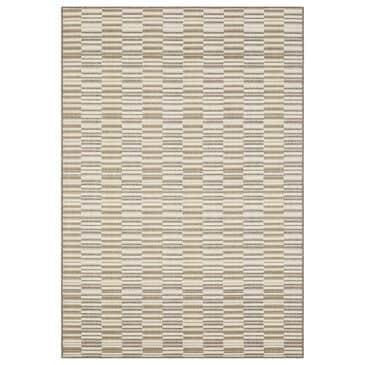 ROW by Oriental Weavers Zarina ZAR10 Beige and Ivory 3"3" x 5" Indoor/Outdoor Area Rug, , large